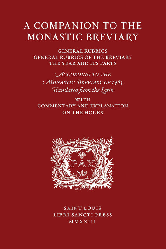 A Companion to the Monastic Breviary