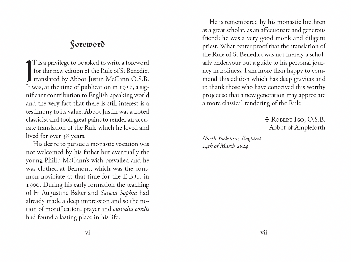 The Rule of Saint Benedict ~ Pocket Size Edition