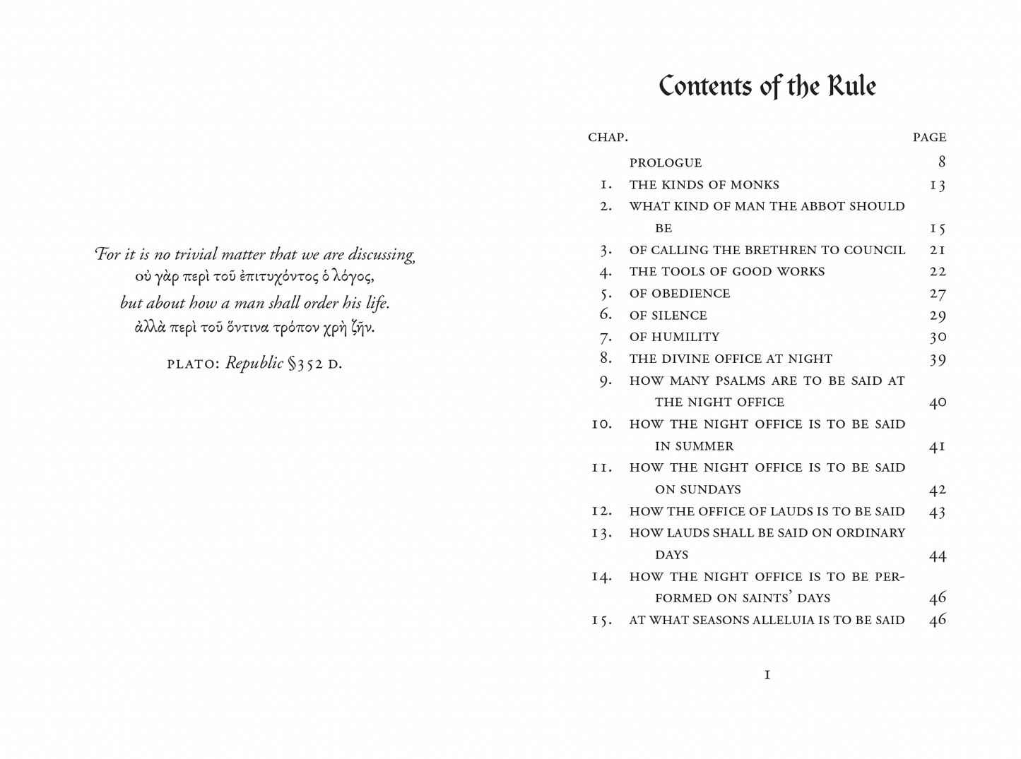 The Rule of Saint Benedict ~ Pocket Size Edition